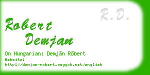 robert demjan business card